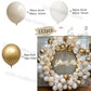 Beige White Balloons Garland