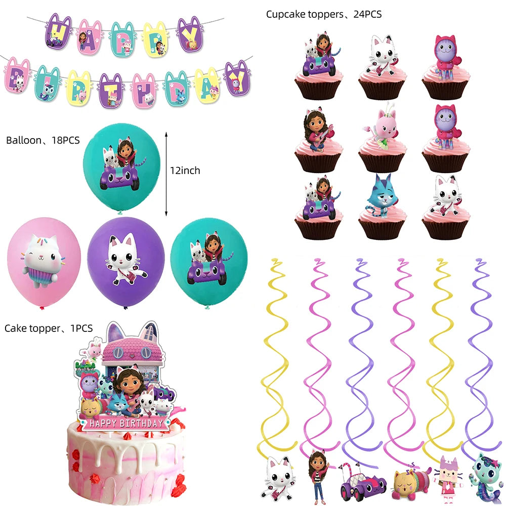 Gabby Dollhouse Birthday Party