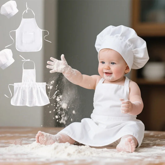 Baby Chef Apron Hat for Kids