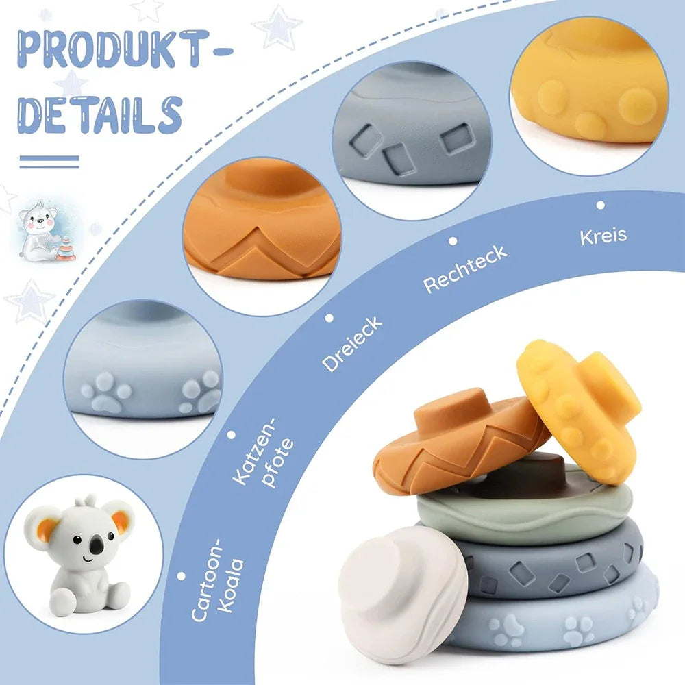 Baby Silicone Building Blocks