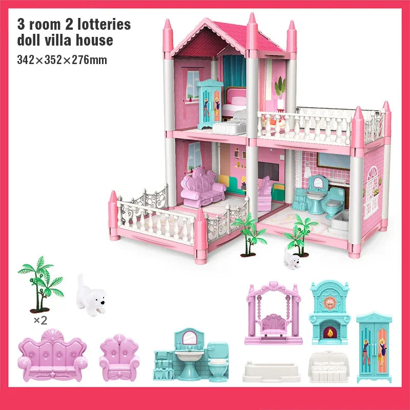 3D DIY Dream Princess Castle Villa