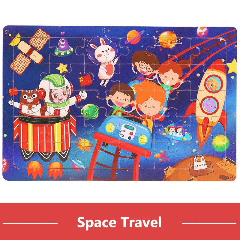 New 30 Pieces Wooden Puzzles