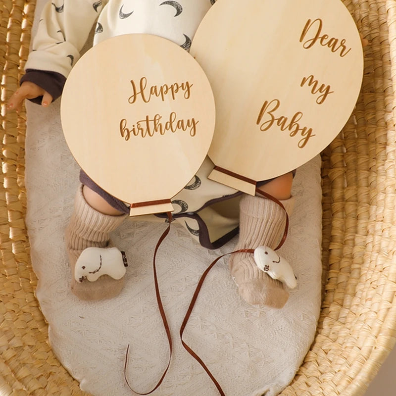 Baby Balloon Milestone Number