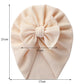 Solid Textured Ribbed Turban Baby