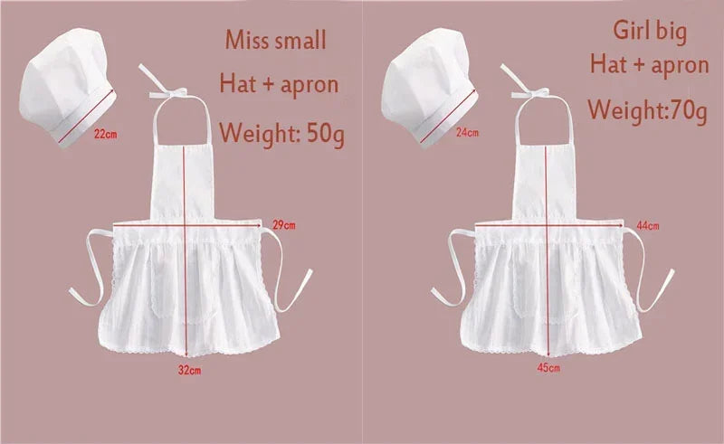 Baby Chef Apron Hat for Kids