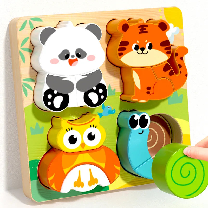 Montessori Toy Wooden Building