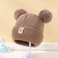 Solid Color Wool Knitted Bonnet