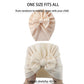 Solid Textured Ribbed Turban Baby