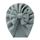 Solid Textured Ribbed Turban Baby