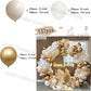 Beige White Balloons Garland