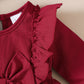Baby girl Autumn Dress Ruffled Edges