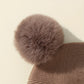 Solid Color Wool Knitted Bonnet