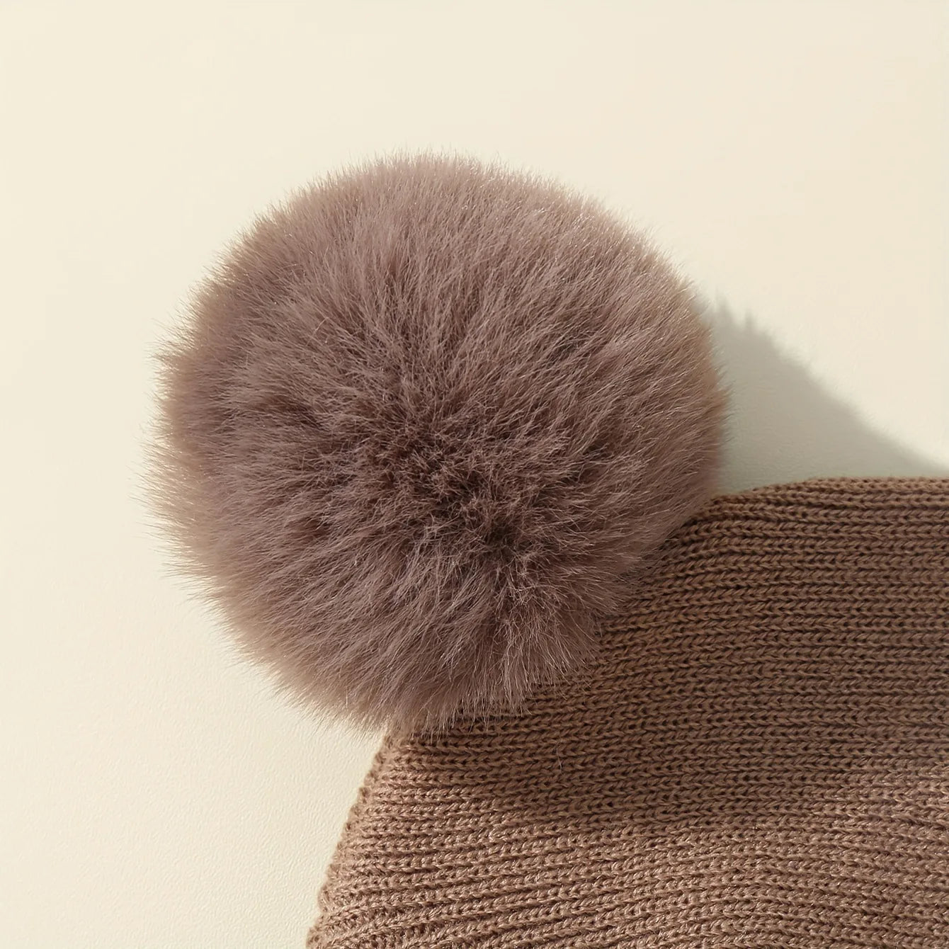 Solid Color Wool Knitted Bonnet