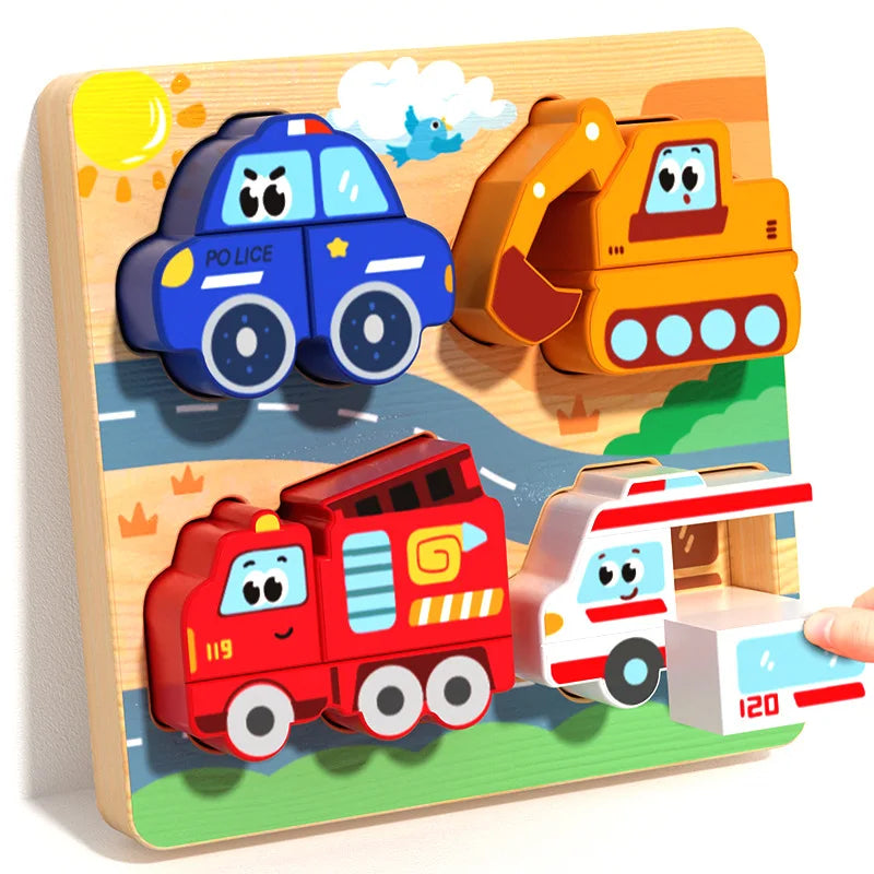 Montessori Toy Wooden Building