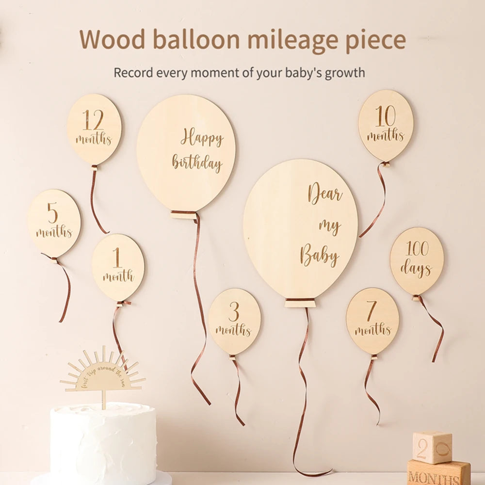 Baby Balloon Milestone Number