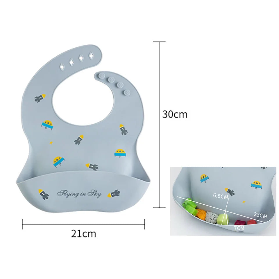 Waterproof Bibs For Kids Feeding