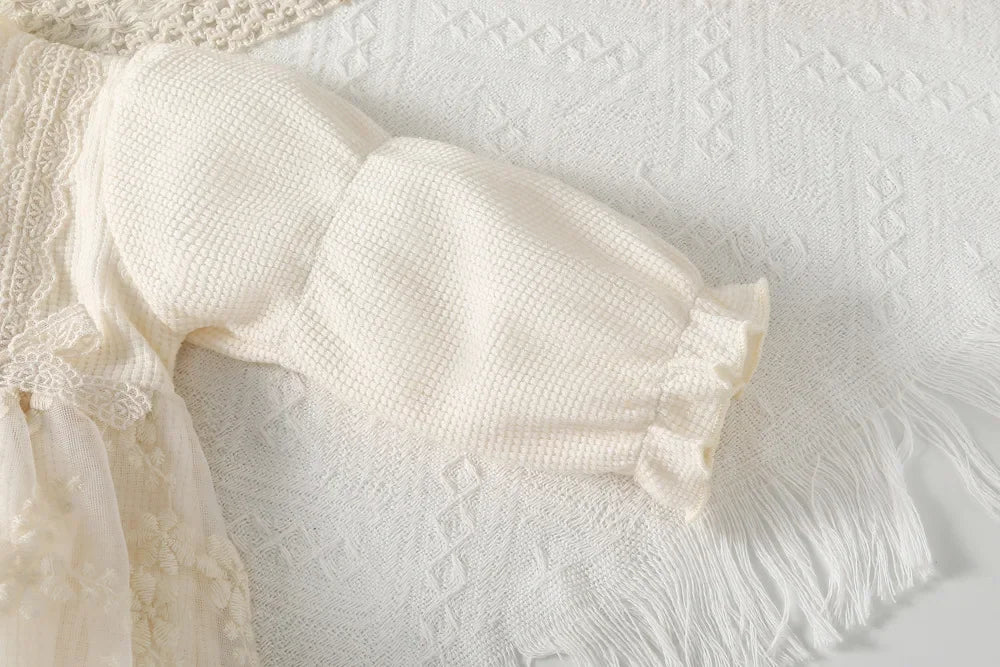 Autumn Lace Gauze Dress