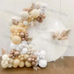 Beige White Balloons Garland