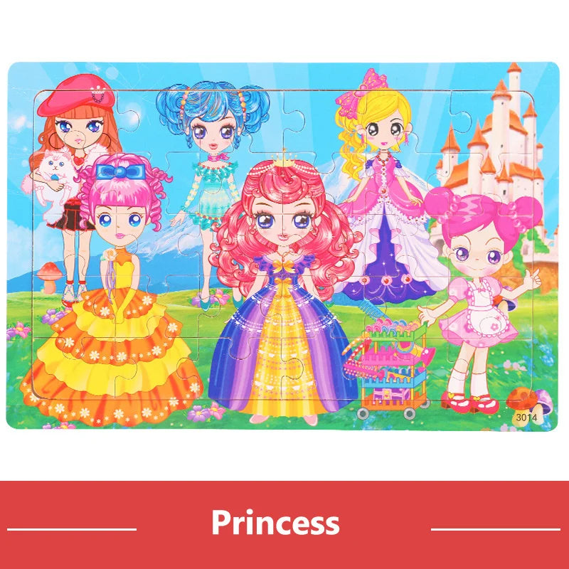 New 30 Pieces Wooden Puzzles