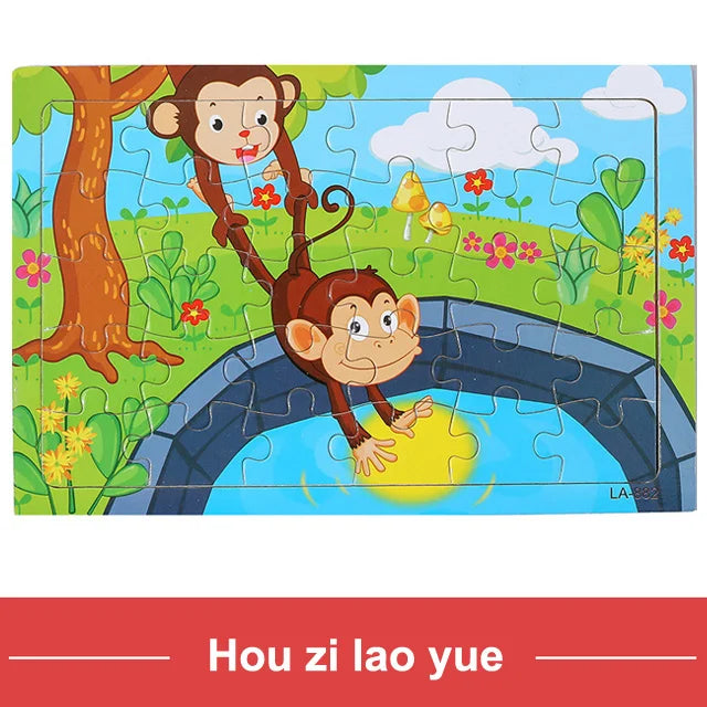 New 30 Pieces Wooden Puzzles