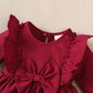 Baby girl Autumn Dress Ruffled Edges