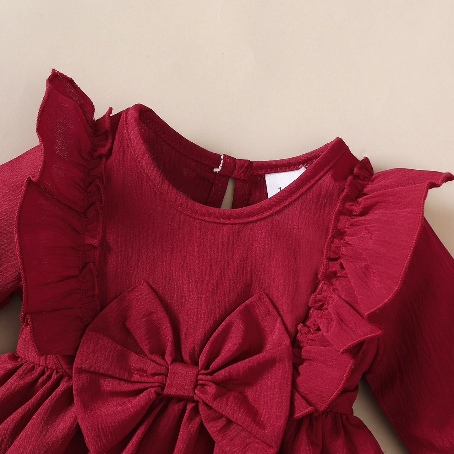 Baby girl Autumn Dress Ruffled Edges