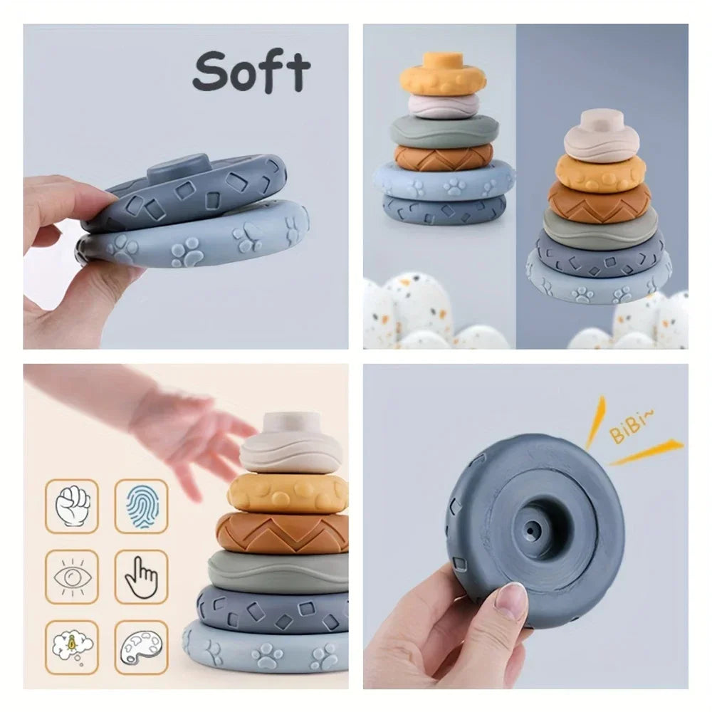 Baby Silicone Building Blocks