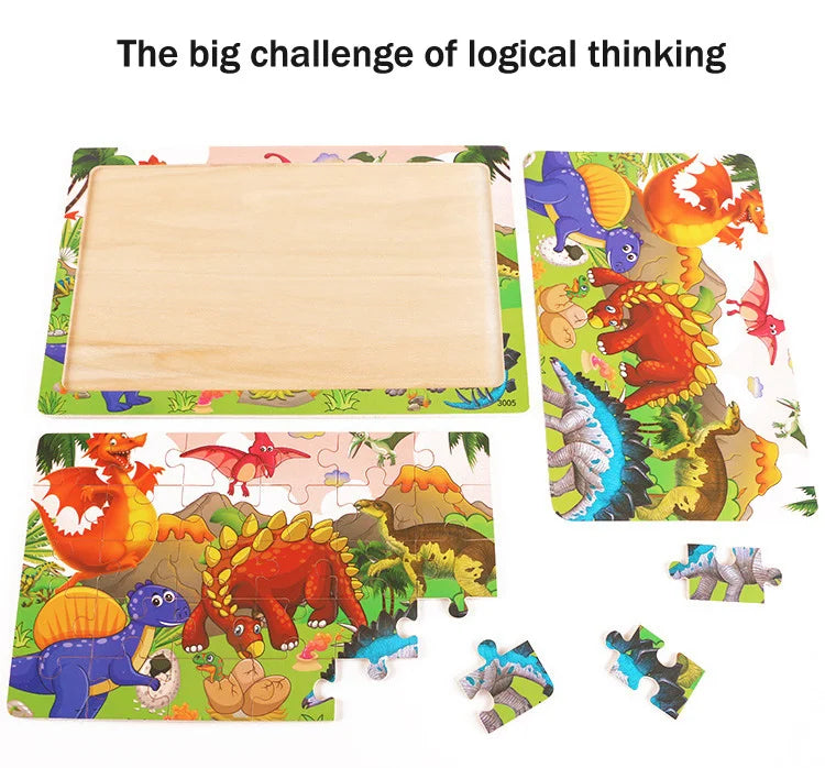New 30 Pieces Wooden Puzzles