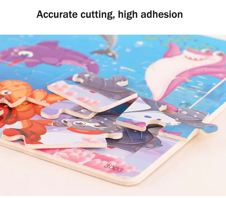New 30 Pieces Wooden Puzzles