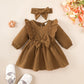 Baby girl Autumn Dress Ruffled Edges