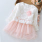 Lace flower girl dress