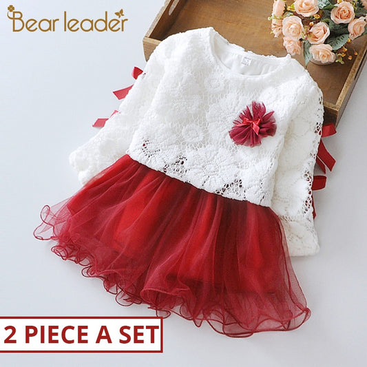 Lace flower girl dress