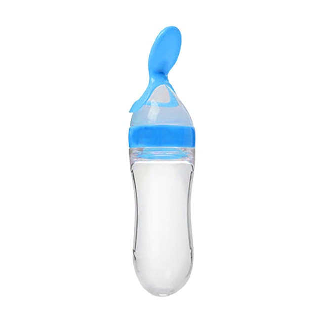 Baby Bottle With Spoon Feeder