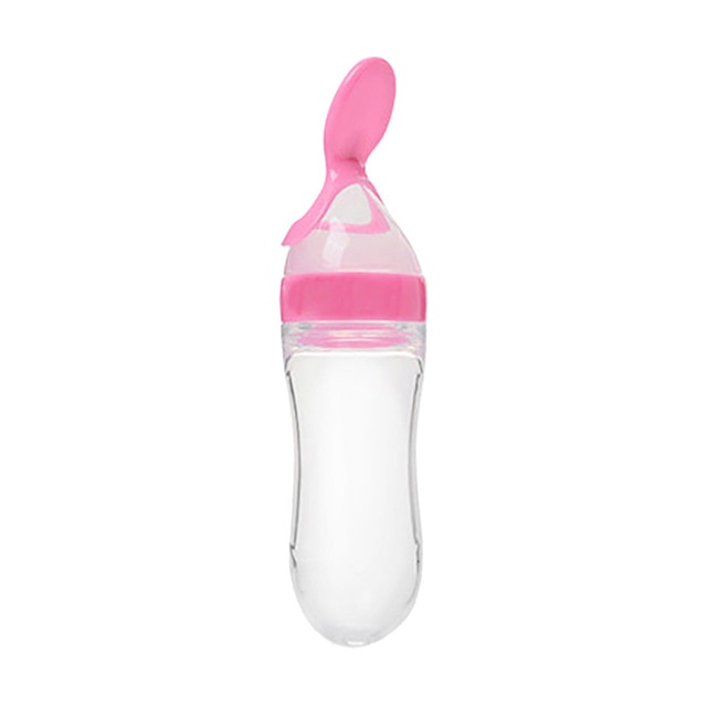 Baby Bottle With Spoon Feeder
